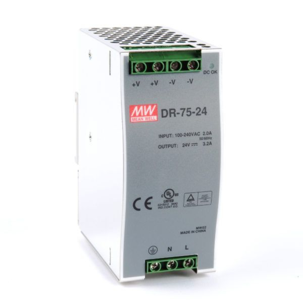 منبع تغذیه مینول سری DR-75-24 منبع تغذیه مینول سری DR-75-24
