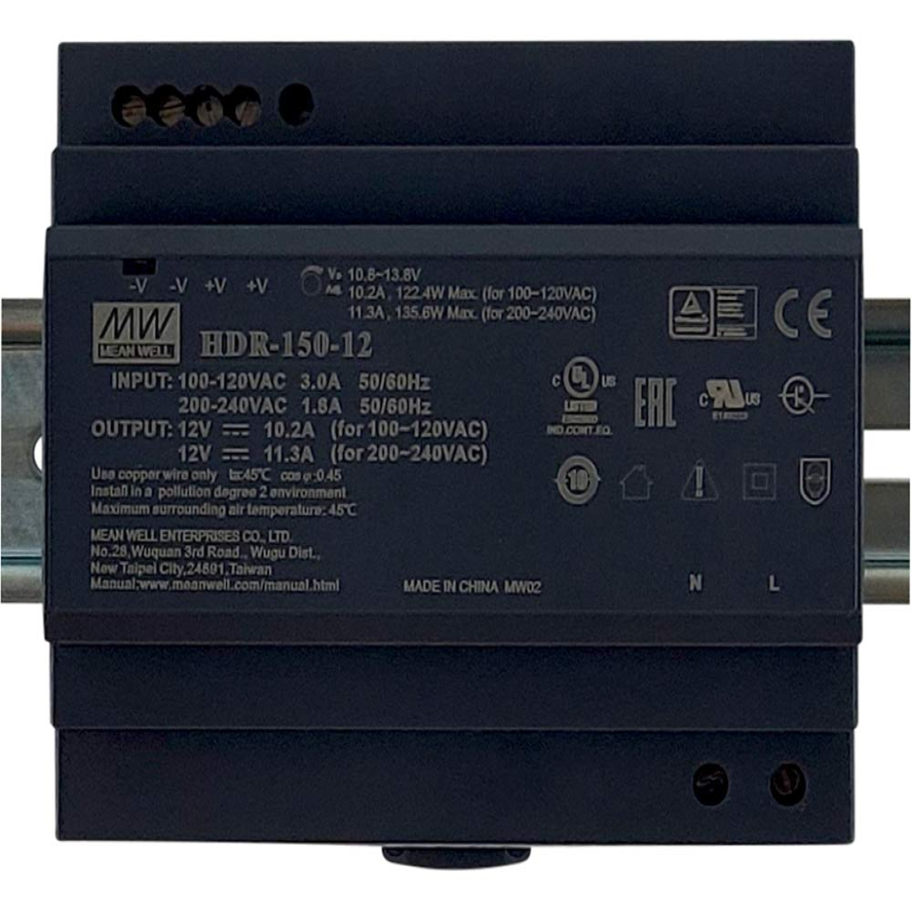 منبع تغذیه مینول سری HDR-150-12 منبع تغذیه مینول سری HDR-150-12