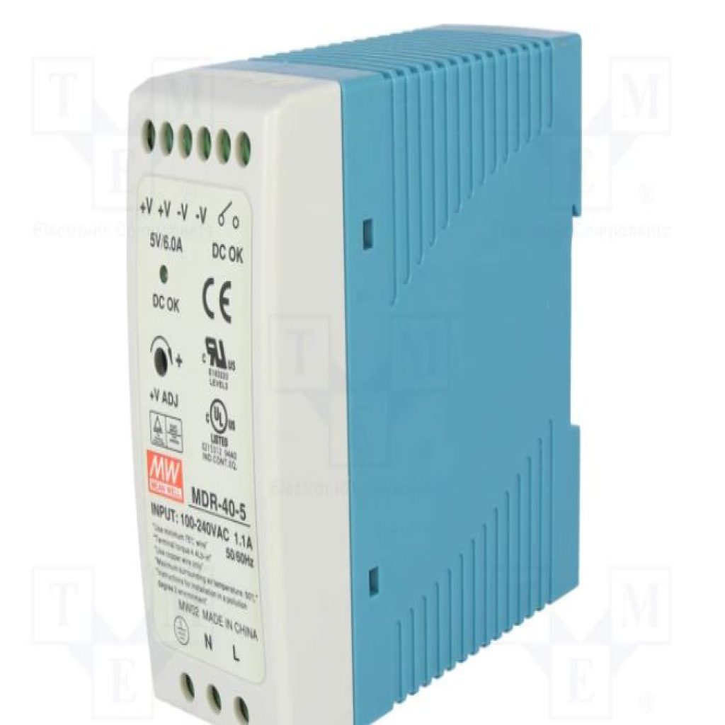 منبع تغذیه مینول سری MDR-40-5 منبع تغذیه مینول سری MDR-40-5