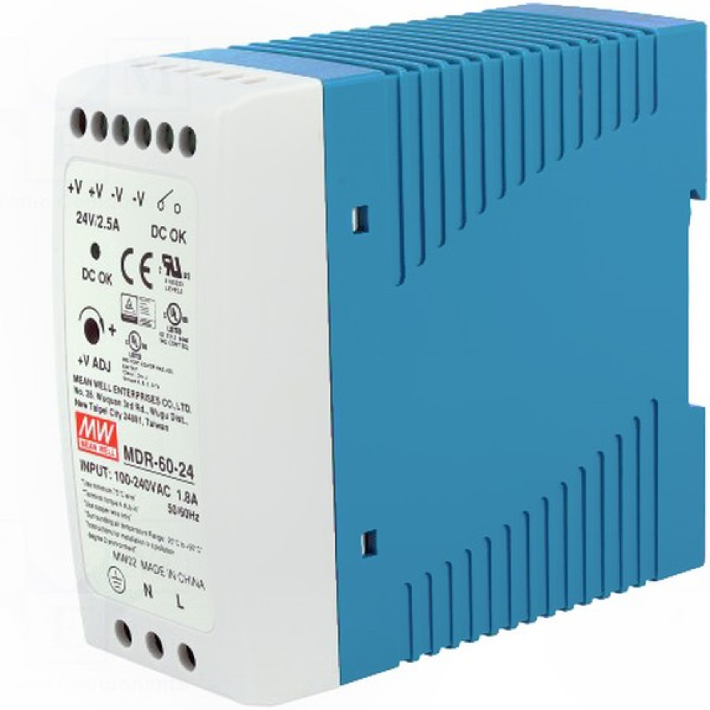 منبع تغذیه مینول سری MDR-60-24 منبع تغذیه مینول سری MDR-60-24