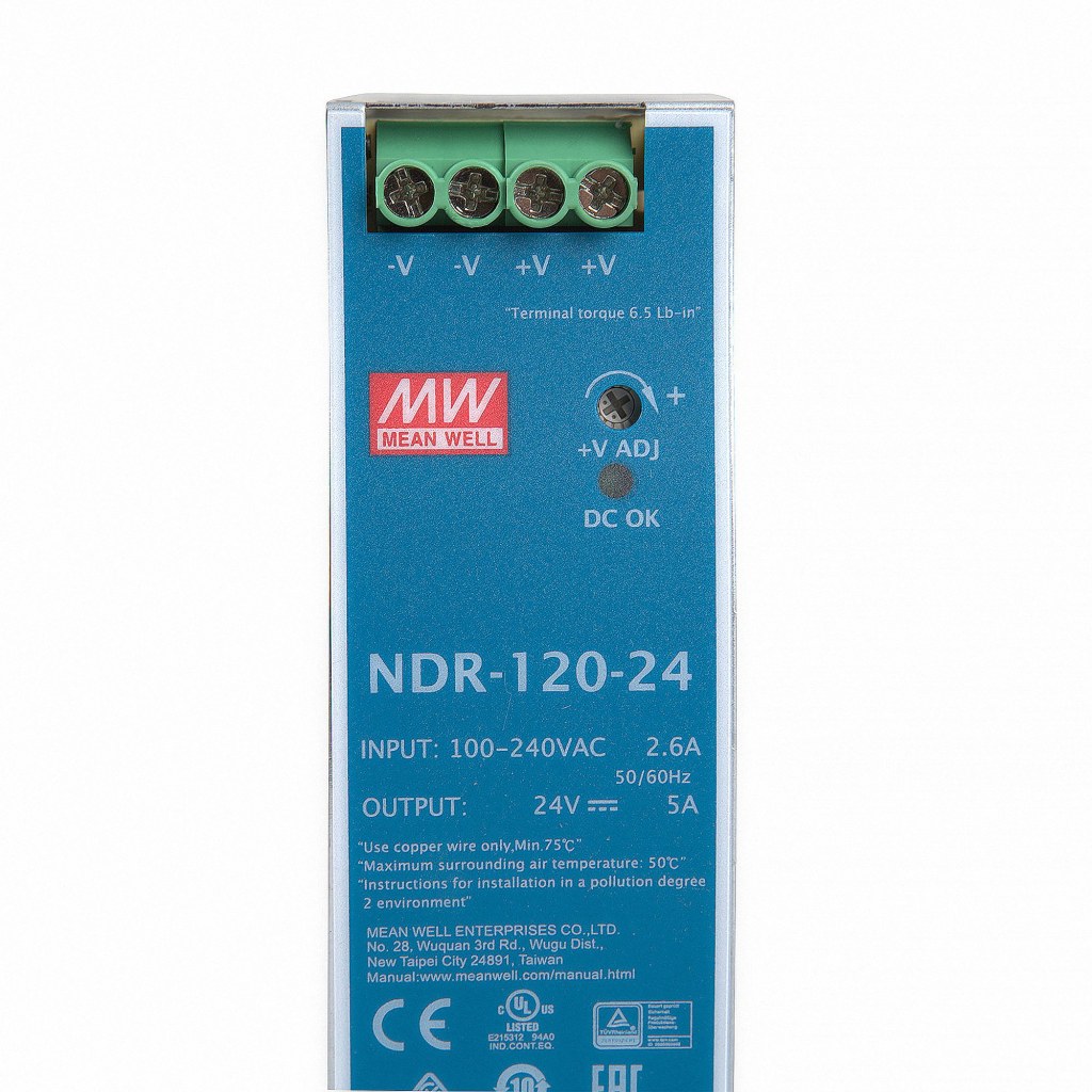 منبع تغذیه مینول سری NDR-120-24 منبع تغذیه مینول سری NDR-120-24