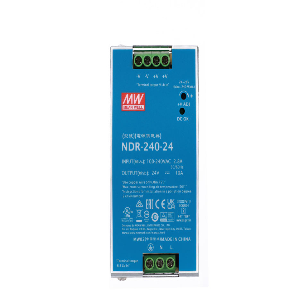 منبع تغذیه مینول سری NDR-240-24 منبع تغذیه مینول سری NDR-240-24