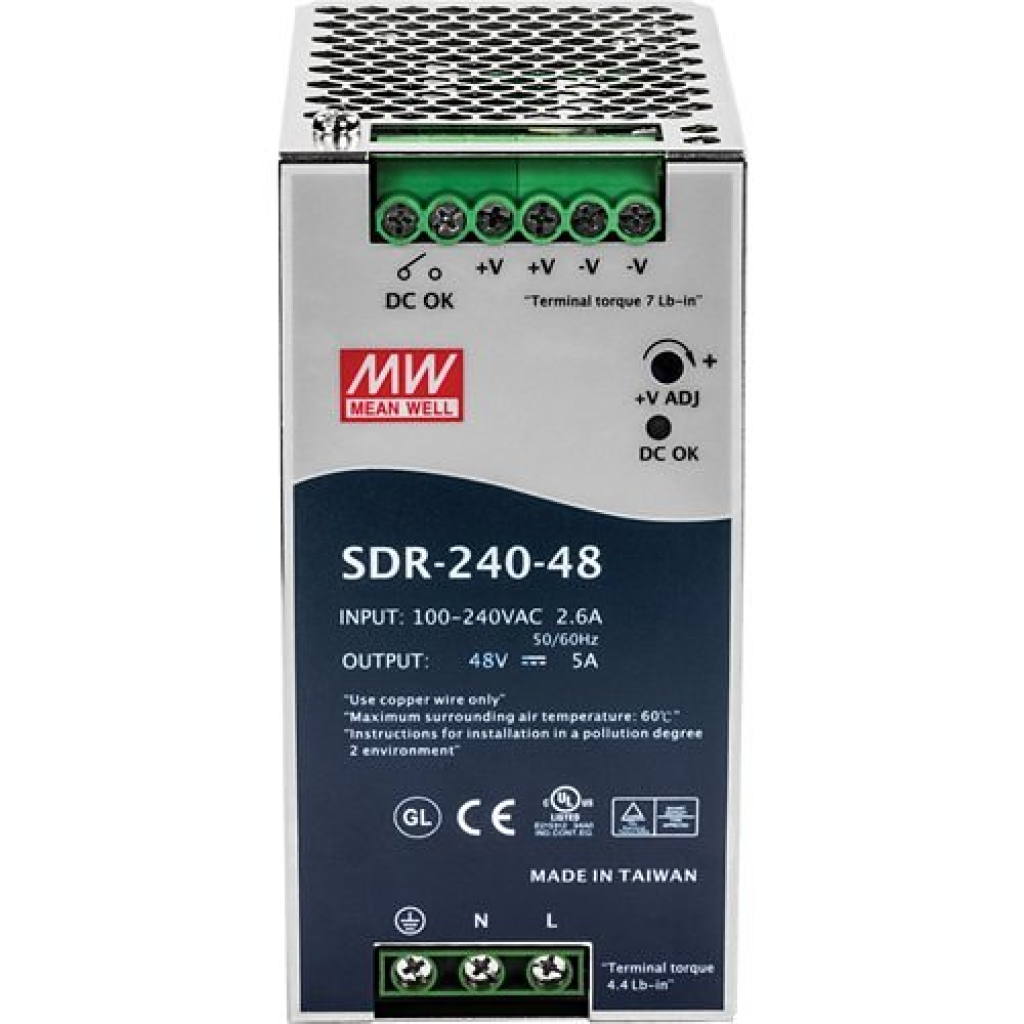 منبع تغذیه مینول سری SDR-240-48 منبع تغذیه مینول سری SDR-240-48