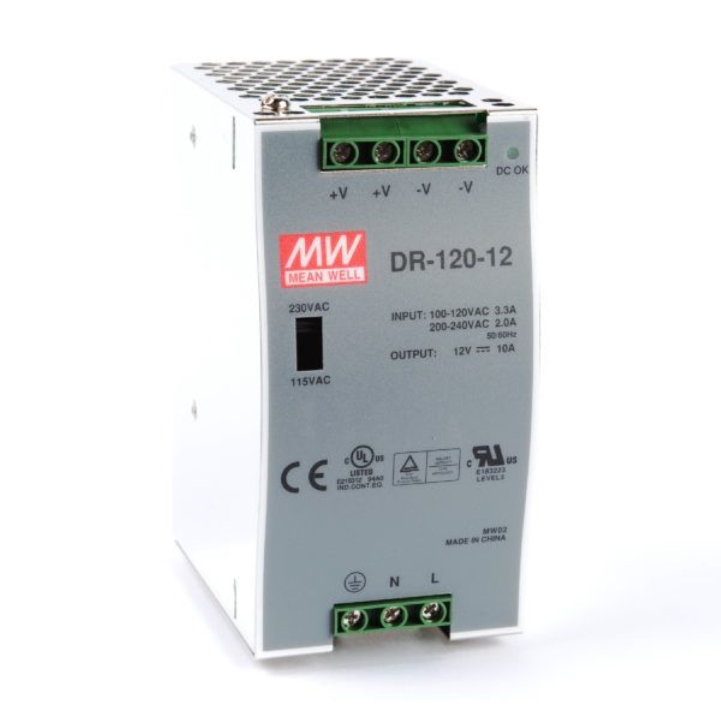 منبع تغذیه مینول سری DR-120-12 منبع تغذیه مینول سری DR-120-12